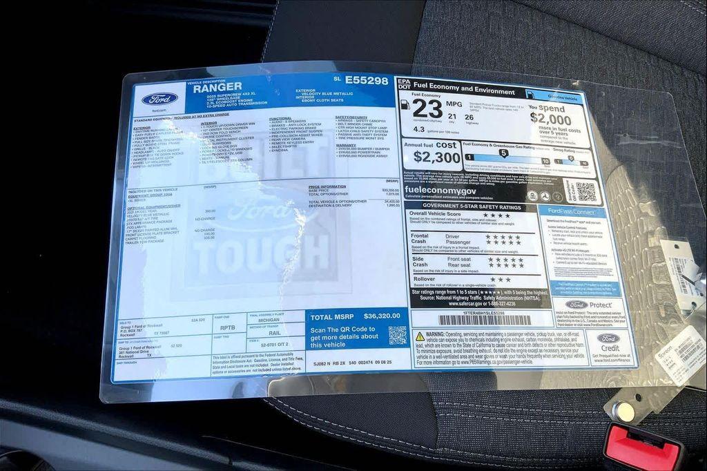 new 2025 Ford Ranger car, priced at $34,580