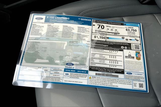 new 2025 Ford F-150 Lightning car, priced at $72,065
