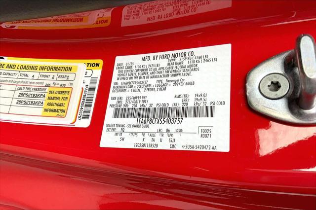new 2025 Ford Mustang car, priced at $94,491