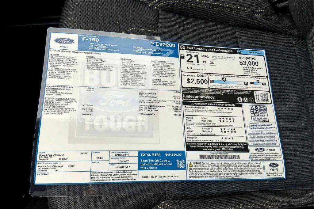 new 2025 Ford F-150 car, priced at $46,348
