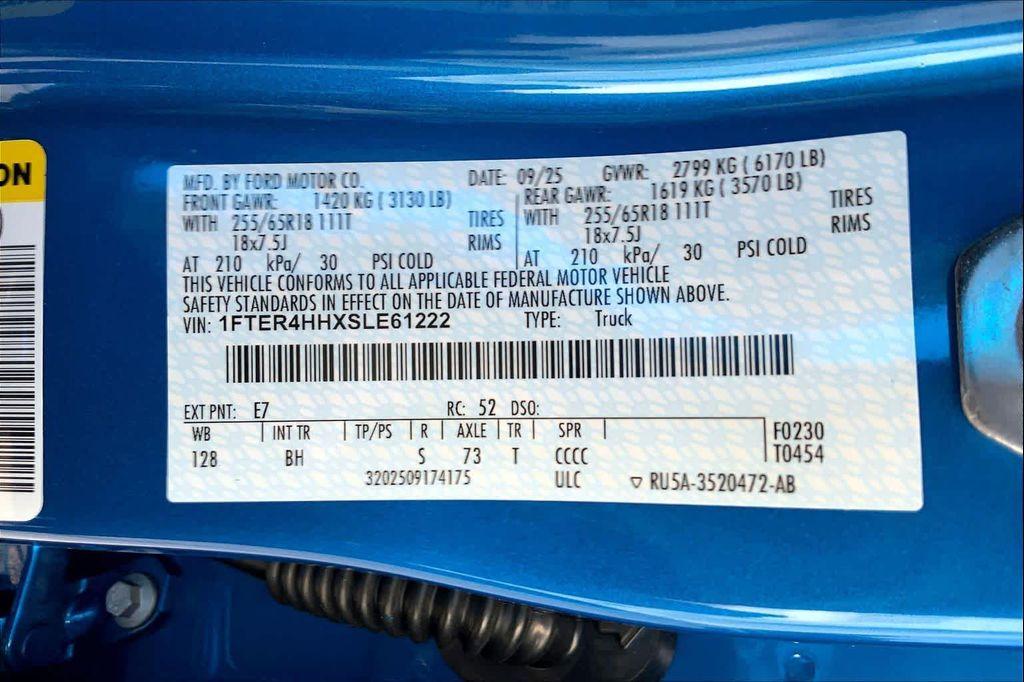 new 2025 Ford Ranger car, priced at $43,834