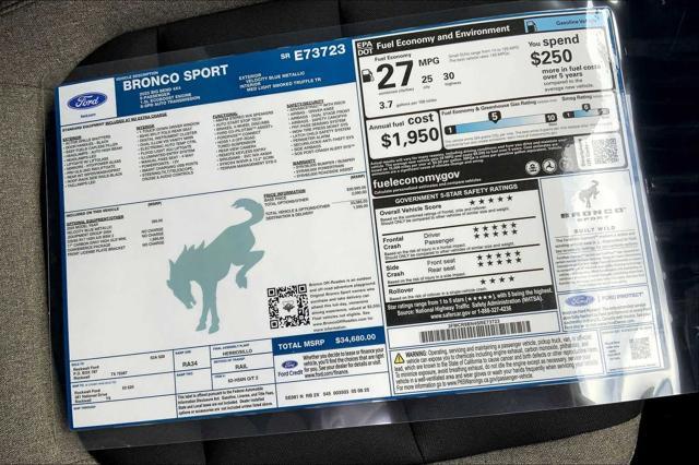 new 2025 Ford Bronco Sport car, priced at $31,180