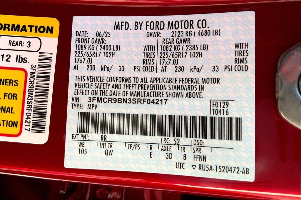 new 2025 Ford Bronco Sport car, priced at $36,255