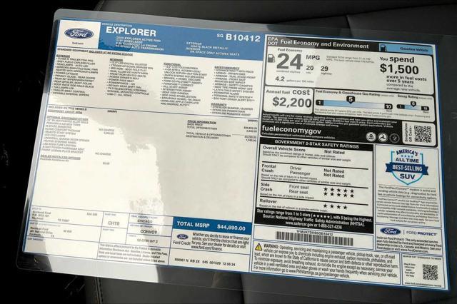 new 2025 Ford Explorer car, priced at $42,232