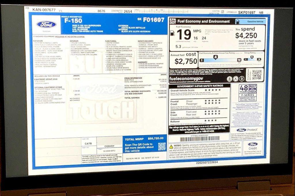 new 2025 Ford F-150 car, priced at $49,309