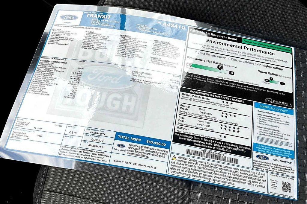 new 2025 Ford Transit-350 car, priced at $65,420