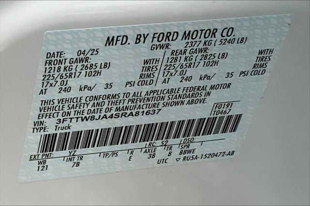 new 2025 Ford Maverick car, priced at $35,095
