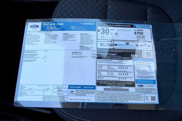 new 2025 Ford Escape car, priced at $27,570