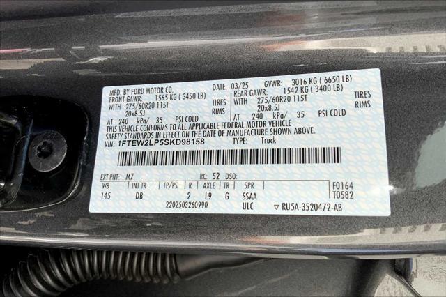 new 2025 Ford F-150 car, priced at $49,743