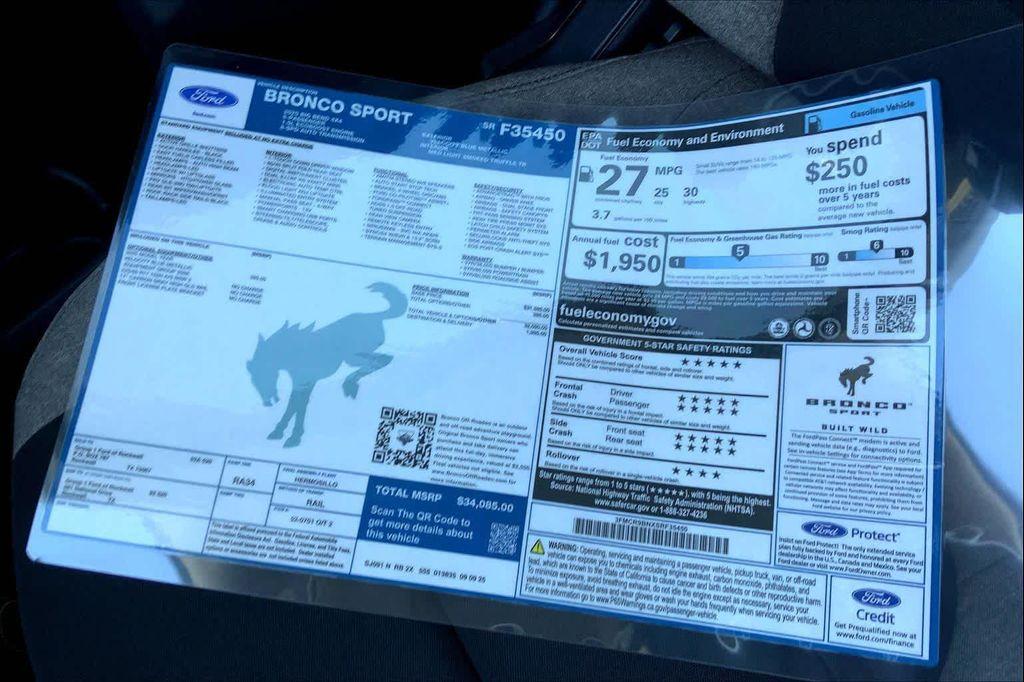 new 2025 Ford Bronco Sport car, priced at $32,634