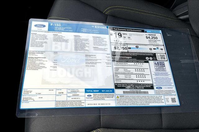 new 2025 Ford F-150 car, priced at $52,108