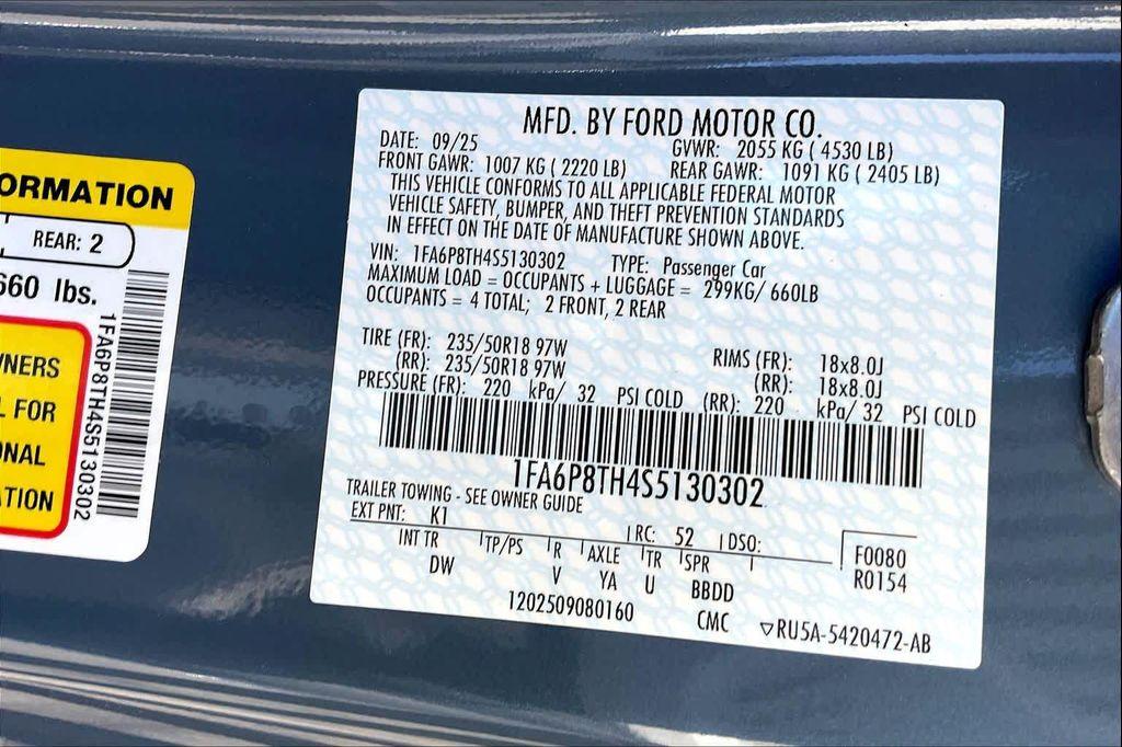 new 2025 Ford Mustang car, priced at $34,975