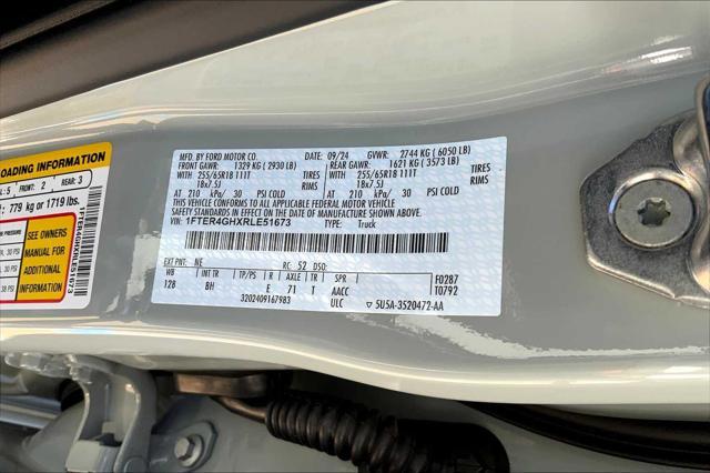 new 2024 Ford Ranger car, priced at $39,710