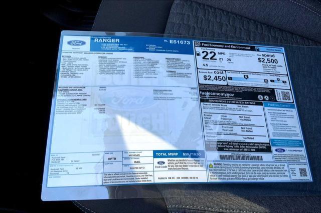 new 2024 Ford Ranger car, priced at $39,710