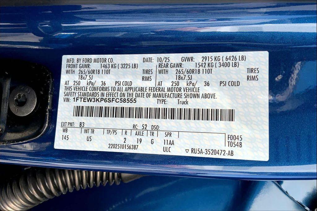 new 2025 Ford F-150 car, priced at $56,485