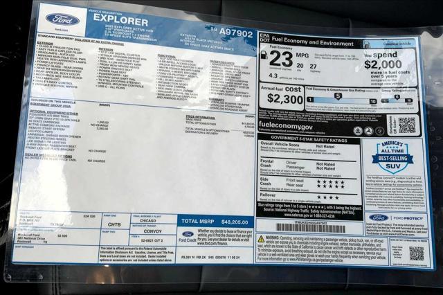 new 2025 Ford Explorer car, priced at $45,795