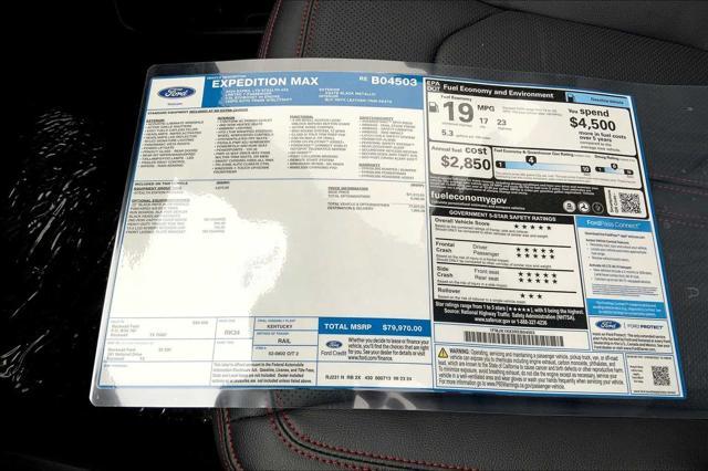 new 2024 Ford Expedition Max car, priced at $72,804