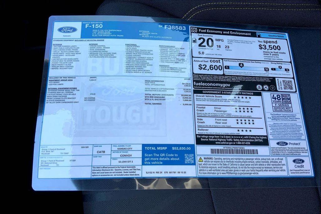 new 2025 Ford F-150 car, priced at $52,830