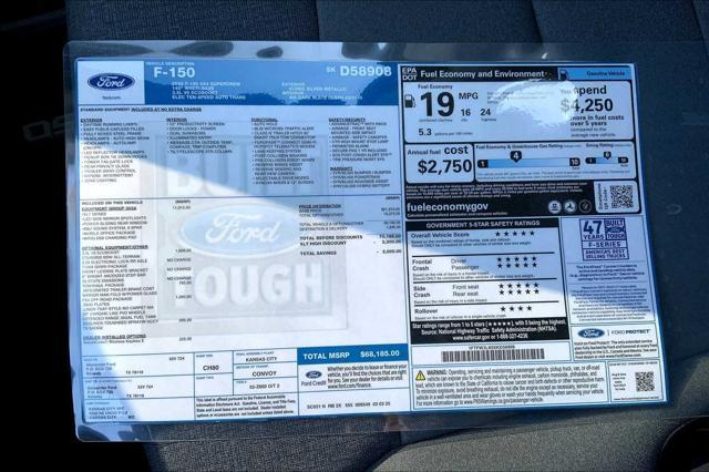 new 2025 Ford F-150 car, priced at $63,244
