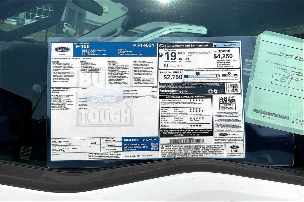 new 2025 Ford F-150 car, priced at $41,005
