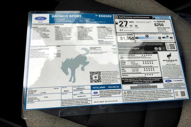new 2025 Ford Bronco Sport car, priced at $30,880