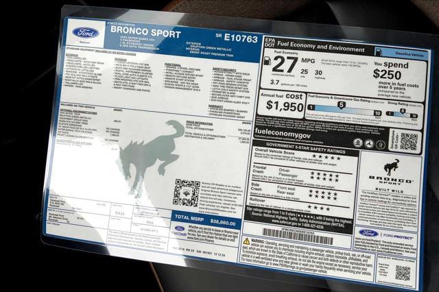 new 2025 Ford Bronco Sport car, priced at $37,860