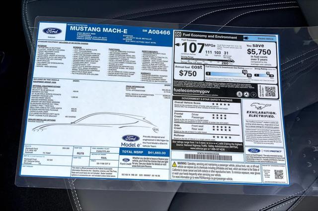 new 2025 Ford Mustang Mach-E car, priced at $41,660