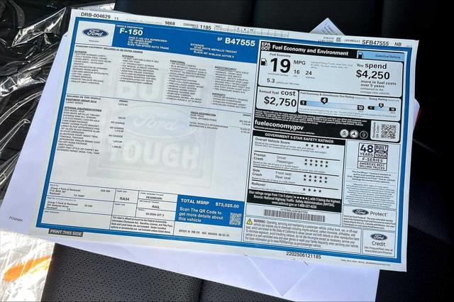 new 2025 Ford F-150 car, priced at $65,386