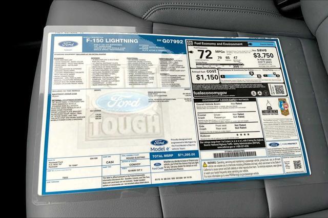 new 2025 Ford F-150 Lightning car, priced at $71,395