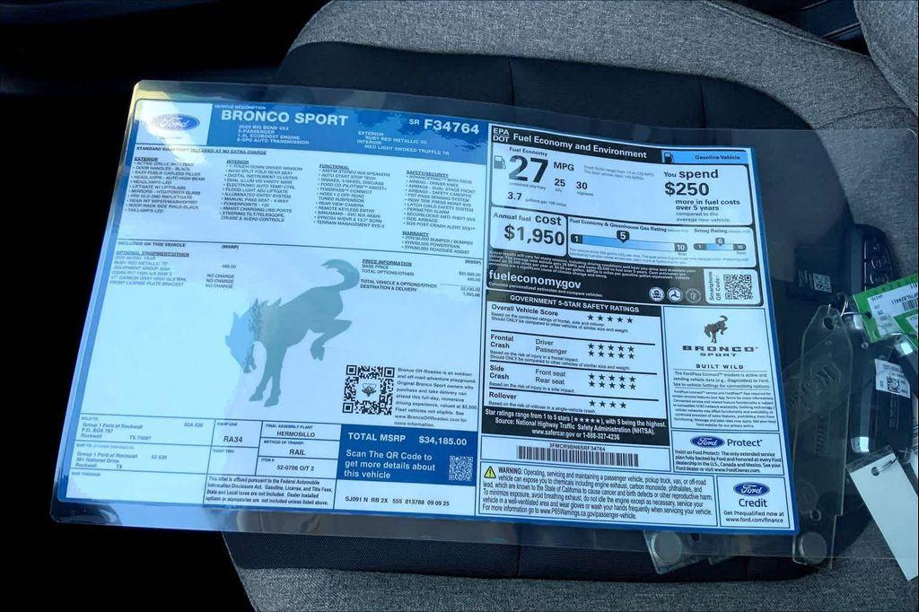 new 2025 Ford Bronco Sport car, priced at $32,726