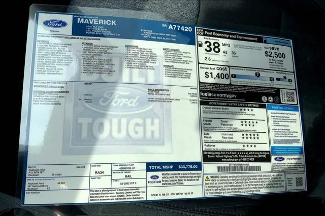 new 2025 Ford Maverick car, priced at $33,775
