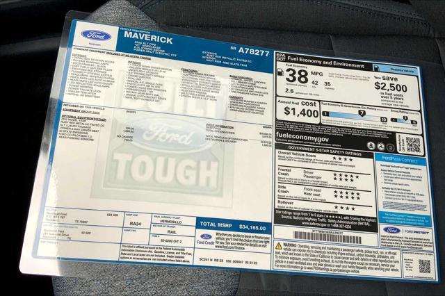new 2025 Ford Maverick car, priced at $34,165