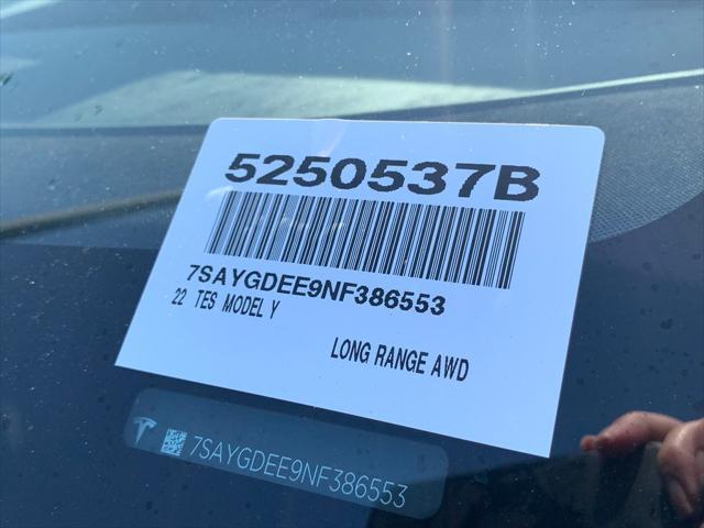 used 2022 Tesla Model Y car, priced at $23,900