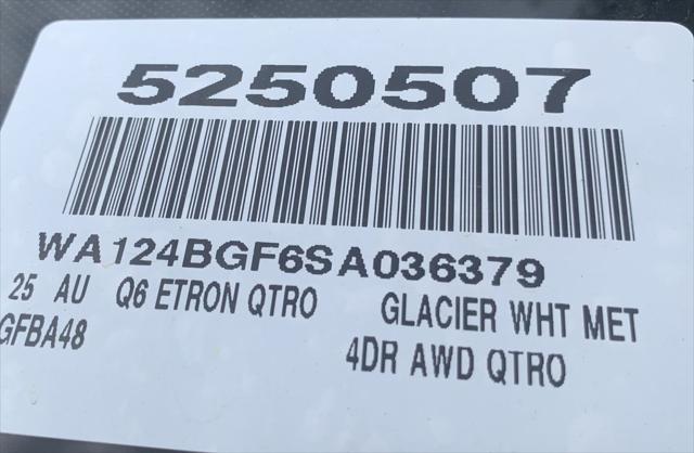 new 2025 Audi Q6 e-tron car, priced at $75,085