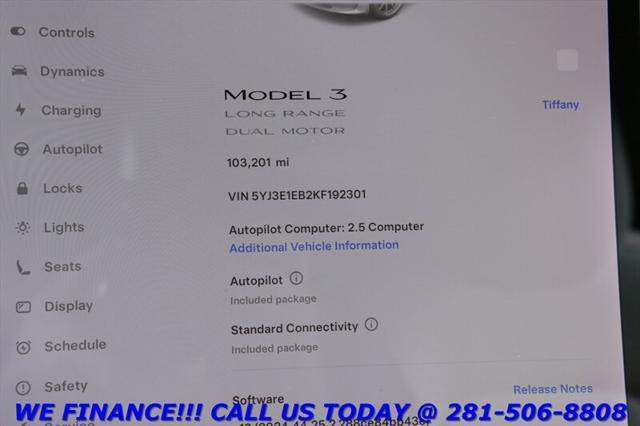 used 2019 Tesla Model 3 car, priced at $19,995