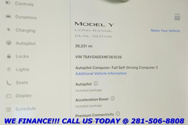 used 2022 Tesla Model Y car, priced at $29,995