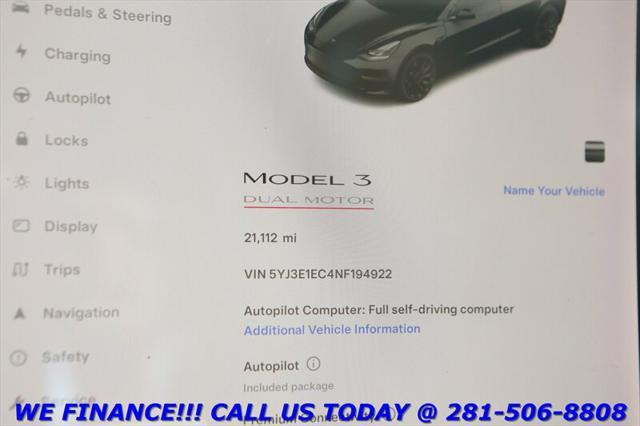 used 2022 Tesla Model 3 car, priced at $30,995