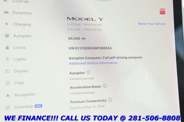 used 2021 Tesla Model Y car, priced at $28,995