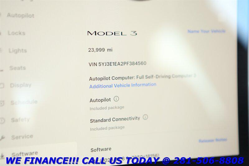 used 2023 Tesla Model 3 car, priced at $23,995