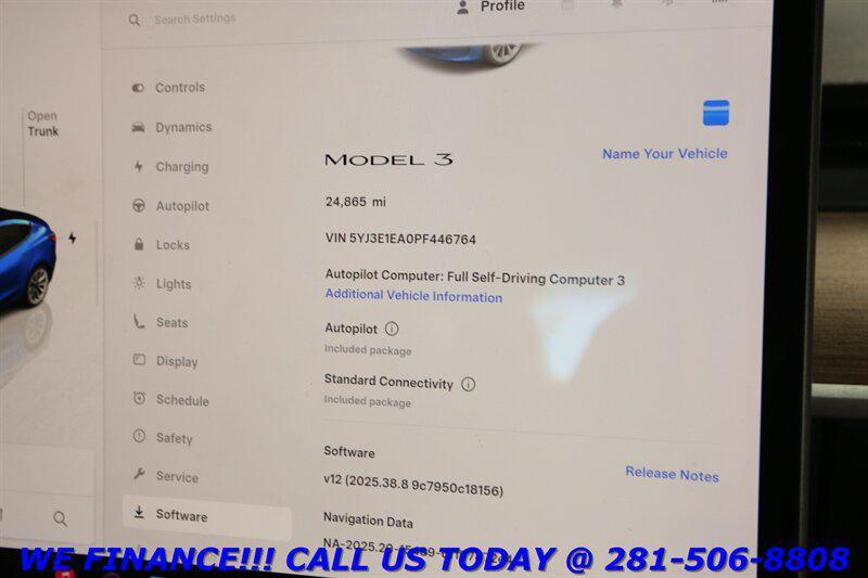 used 2023 Tesla Model 3 car, priced at $23,995