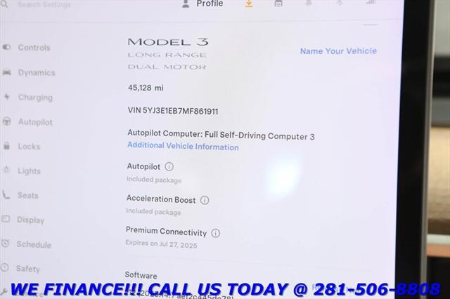 used 2021 Tesla Model 3 car, priced at $25,995
