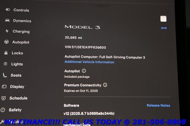 used 2023 Tesla Model 3 car, priced at $24,995