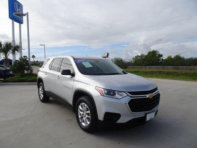 used 2021 Chevrolet Traverse car, priced at $23,625