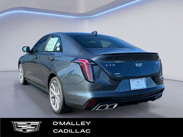 new 2025 Cadillac CT4-V car, priced at $55,049