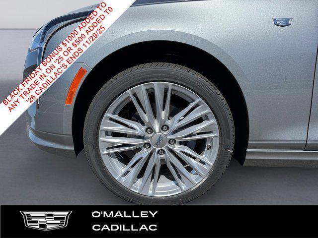 new 2025 Cadillac CT4 car, priced at $45,809