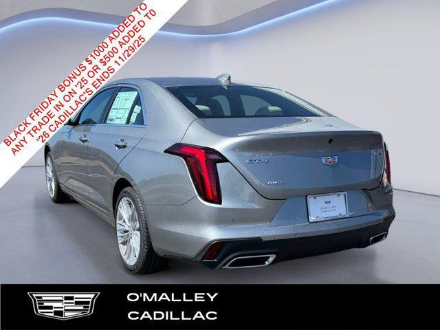 new 2025 Cadillac CT4 car, priced at $45,809
