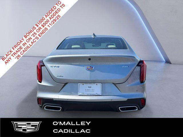 new 2025 Cadillac CT4 car, priced at $45,809