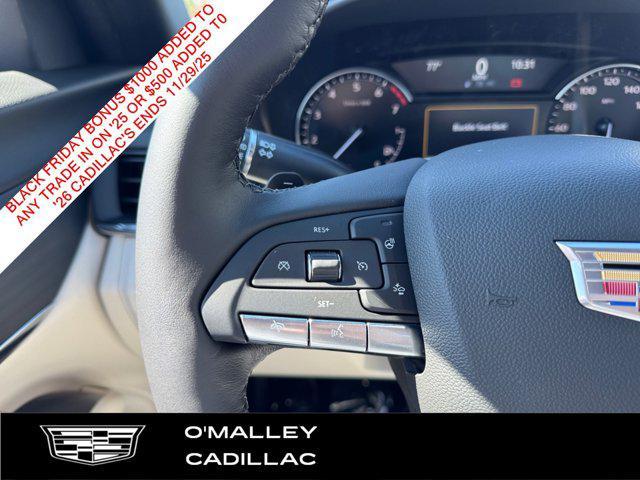 new 2025 Cadillac CT4 car, priced at $45,809