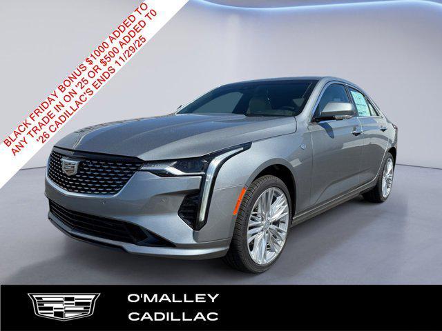 new 2025 Cadillac CT4 car, priced at $45,809