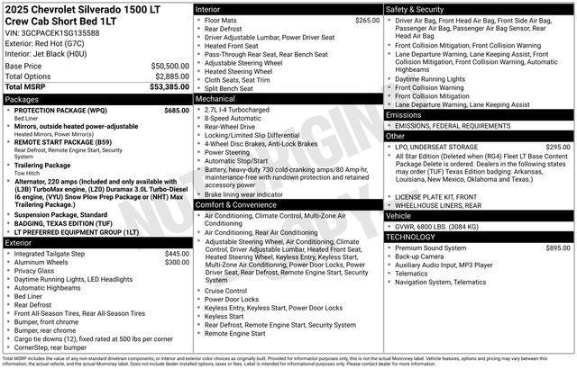 used 2025 Chevrolet Silverado 1500 car, priced at $44,995